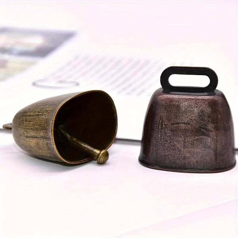 1 Stück super laute Kuhglocke, Schafglocke, Haustier-Anti-Verlust-DIY-Glocke, Windglocken-Anhänger, Vintage-Metall-Kuhglocke, Rinder, Pferd, Schafweideglocke, Nutztier-Anti-Verlust-Glocke, lautes und klares DIY-Zubehör für die Verbreitung
