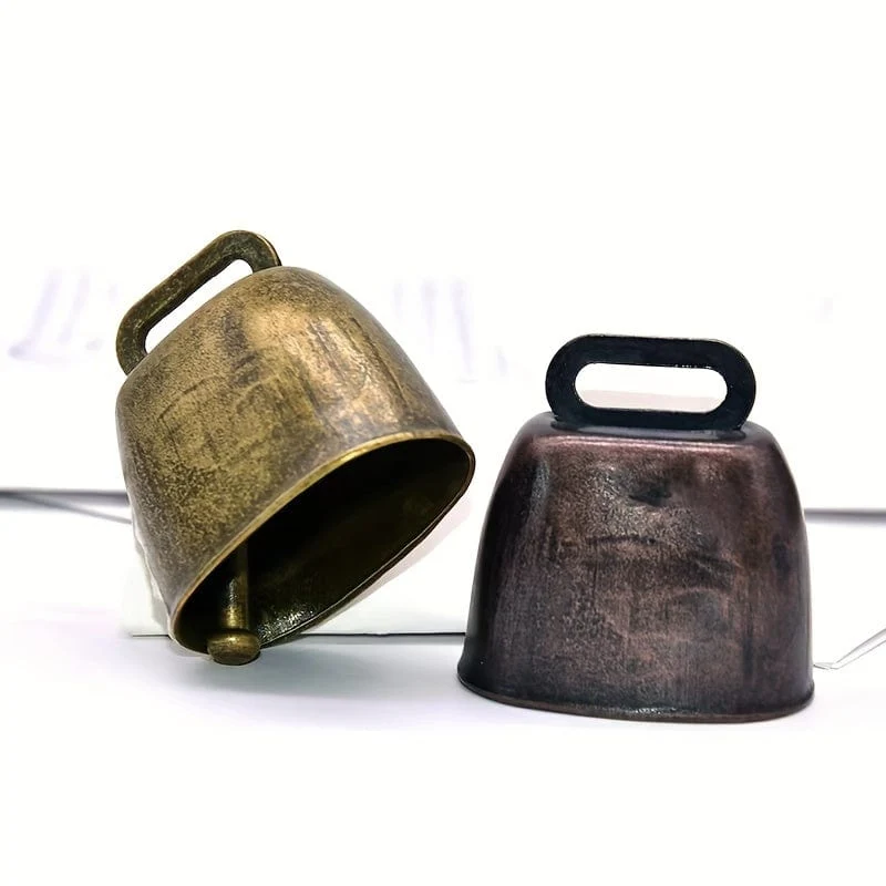 1 Stück super laute Kuhglocke, Schafglocke, Haustier-Anti-Verlust-DIY-Glocke, Windglocken-Anhänger, Vintage-Metall-Kuhglocke, Rinder, Pferd, Schafweideglocke, Nutztier-Anti-Verlust-Glocke, lautes und klares DIY-Zubehör für die Verbreitung