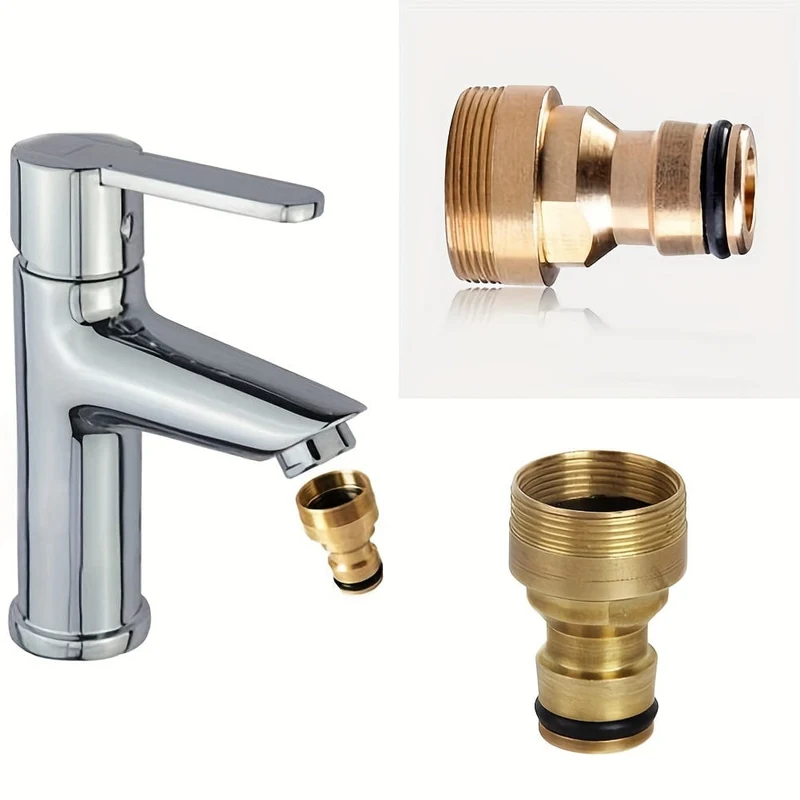 1pc Messing Männlichen Schnell Stecker Adapter Garten Wasser Schlauch Rohr Wasserhahn Anschluss Sanitär Armaturen