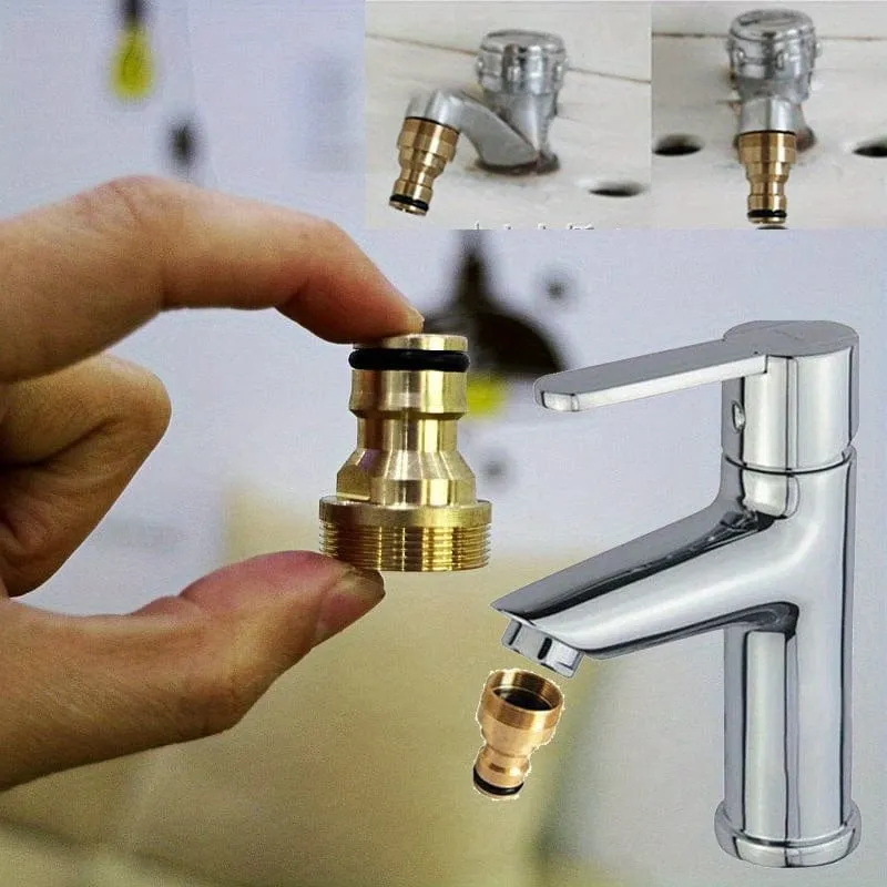 1pc Messing Männlichen Schnell Stecker Adapter Garten Wasser Schlauch Rohr Wasserhahn Anschluss Sanitär Armaturen