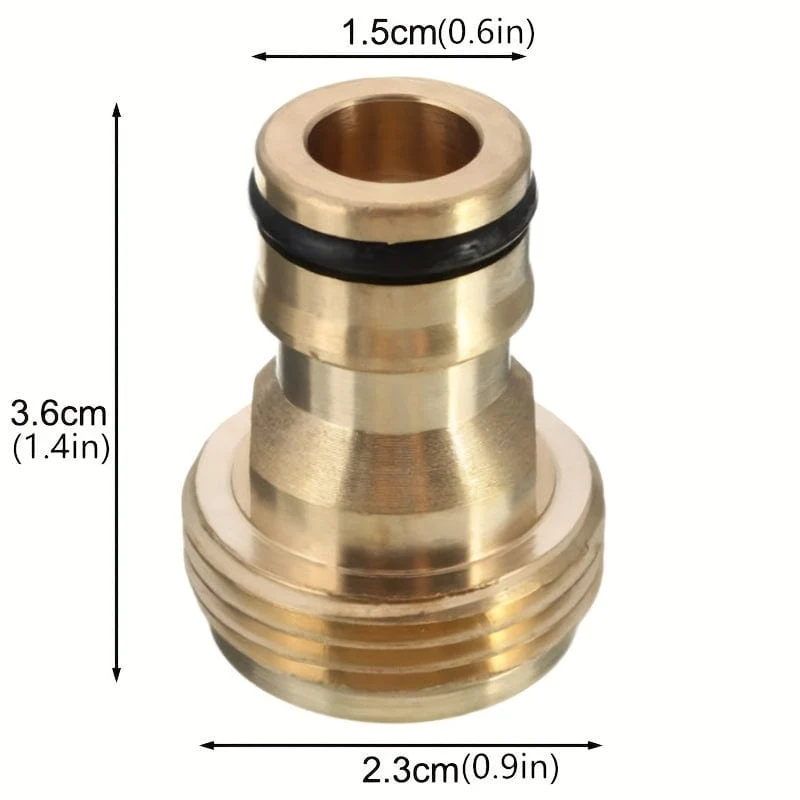 1pc Messing Männlichen Schnell Stecker Adapter Garten Wasser Schlauch Rohr Wasserhahn Anschluss Sanitär Armaturen