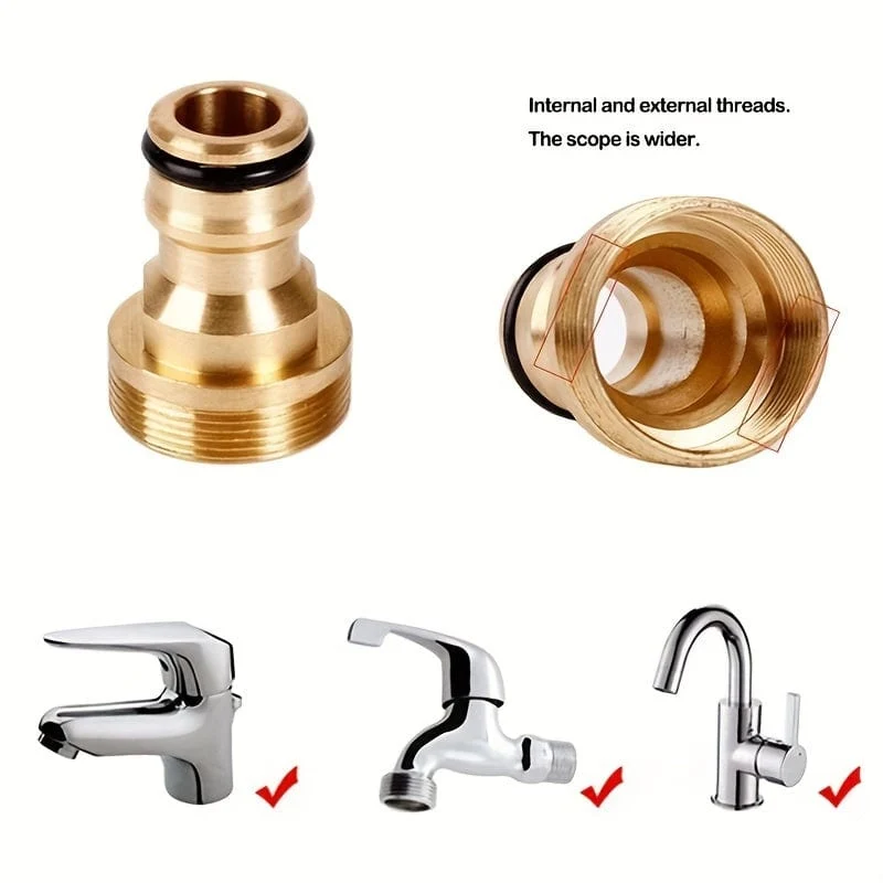 1pc Messing Männlichen Schnell Stecker Adapter Garten Wasser Schlauch Rohr Wasserhahn Anschluss Sanitär Armaturen