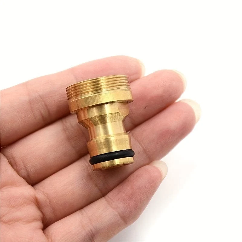 1pc Messing Männlichen Schnell Stecker Adapter Garten Wasser Schlauch Rohr Wasserhahn Anschluss Sanitär Armaturen