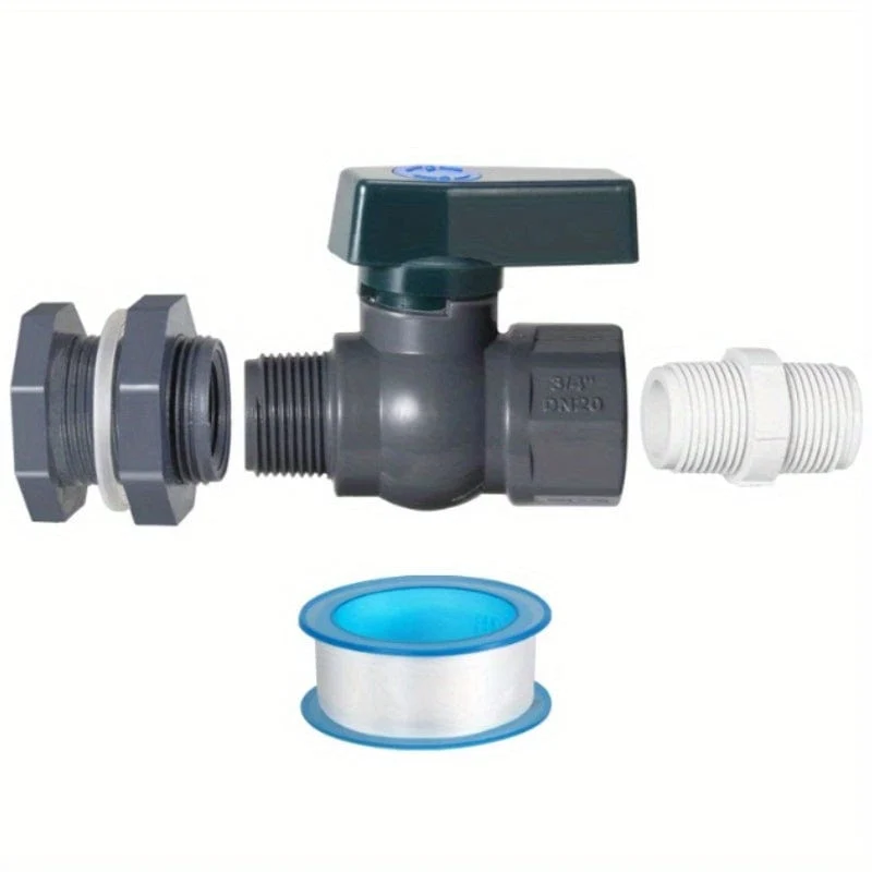 2 Stück/Set, PVC-Wasserfass-Zapfen-Set, Anschluss-Ablaufadapter mit Innenanschluss für Garten, Regenbarre, Gartenwerkzeugzubehör