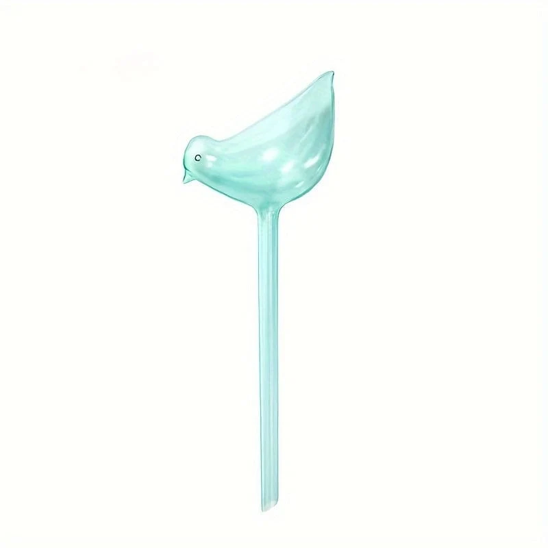 3 Stück, große Größe 25 cm x 9 cm (9.84 Zoll x 3.94 Zoll), künstliches Glas, Kunststoff, Vogel, automatisches Bewässerungsgerät, faules Bewässerungsgerät, Reise-Tropfgerät, faules Bewässerungsgerät, rundes Bewässerungsgerät