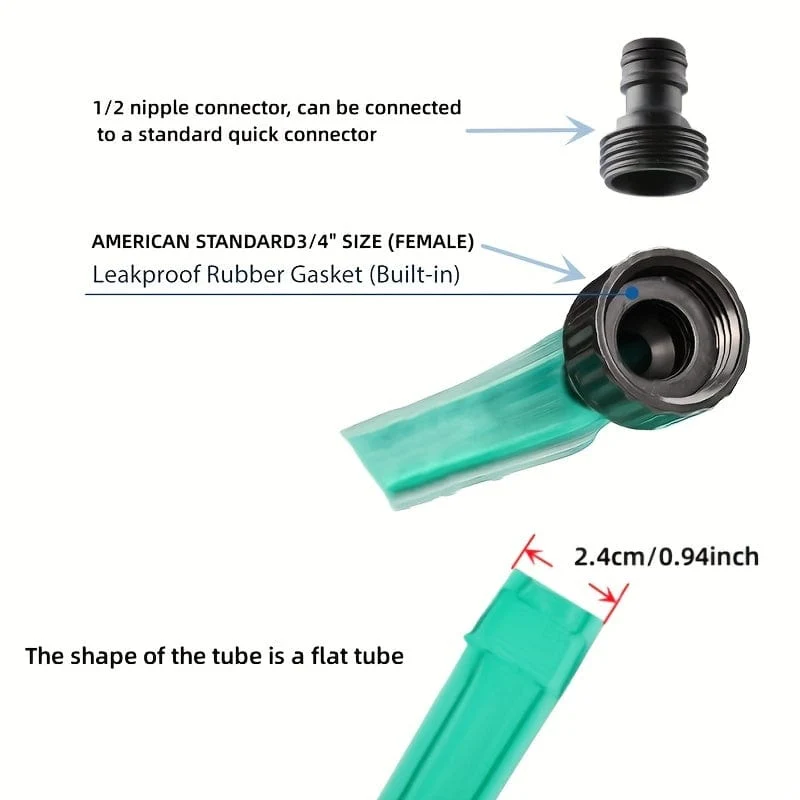 1 Set, Sprinkler- und Tränkerschlauch, Bodentränker-Gartenschlauch, Ersparnis von 70 % Wasser tropfender Wasserschlauch, perfekt für Gartenblumenbeete