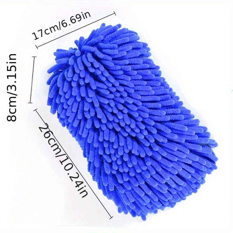 Auto-weiches Handtuch, Mikrofaser-Chenille-Waschhandschuh, Korallen-Fleece-Handschuh für Auto