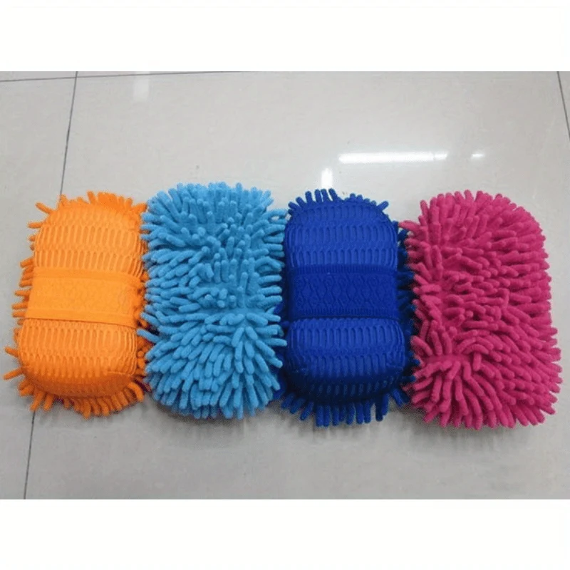 Auto-weiches Handtuch, Mikrofaser-Chenille-Waschhandschuh, Korallen-Fleece-Handschuh für Auto