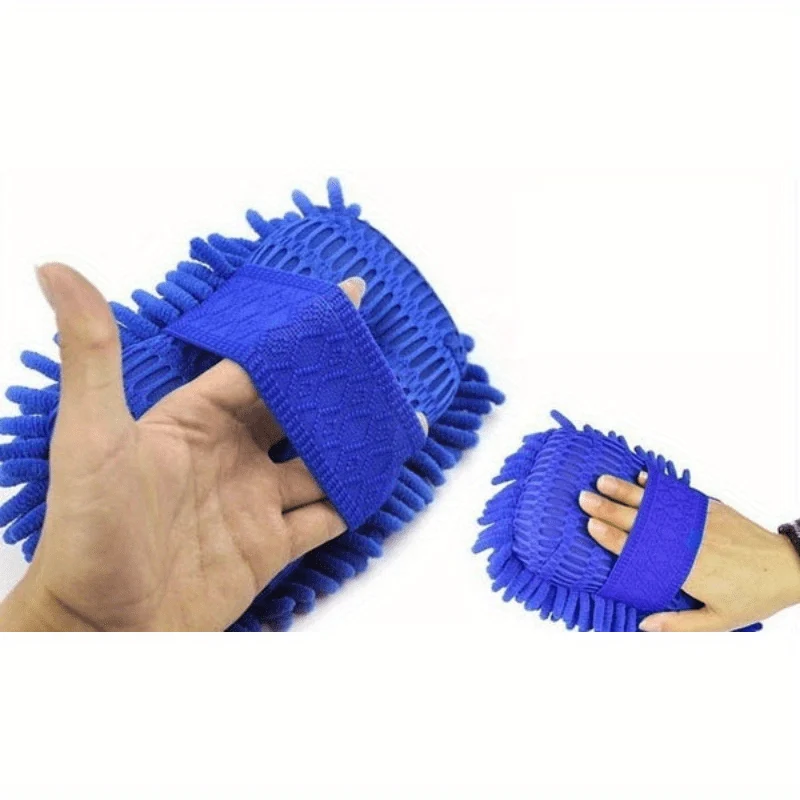Auto-weiches Handtuch, Mikrofaser-Chenille-Waschhandschuh, Korallen-Fleece-Handschuh für Auto