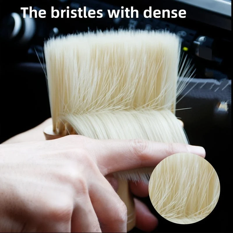 Massivholz Auto Air Vent Staubentferner Bürste, Auto Staub Entfernung Pinsel Weiche Borsten Pinsel Auto Innen Auto Reinigung Zubehör