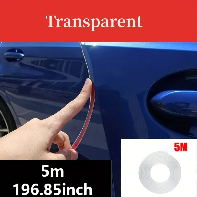 5 m/196.85 in Autotür Chrom Zierleiste Kantenkratzer Schutzabdeckung für die hintere Stoßstange mit gerolltem Zierstreifen zur Vermeidung von Kratzern