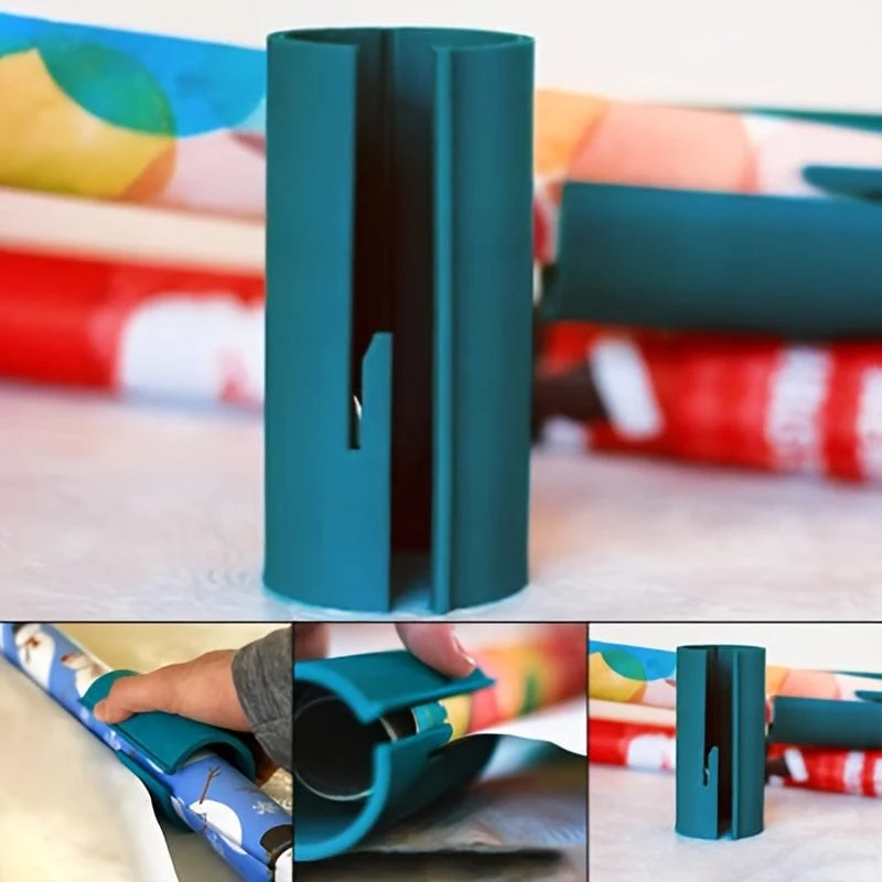 1 Stück Geschenkpapierschneider, ABS, zylindrischer Papierschneider, Autofolien-Schneidwerkzeug, Autofolien-Installationspapierschneider, Geschenkverpackung, rundes Schneidwerkzeug