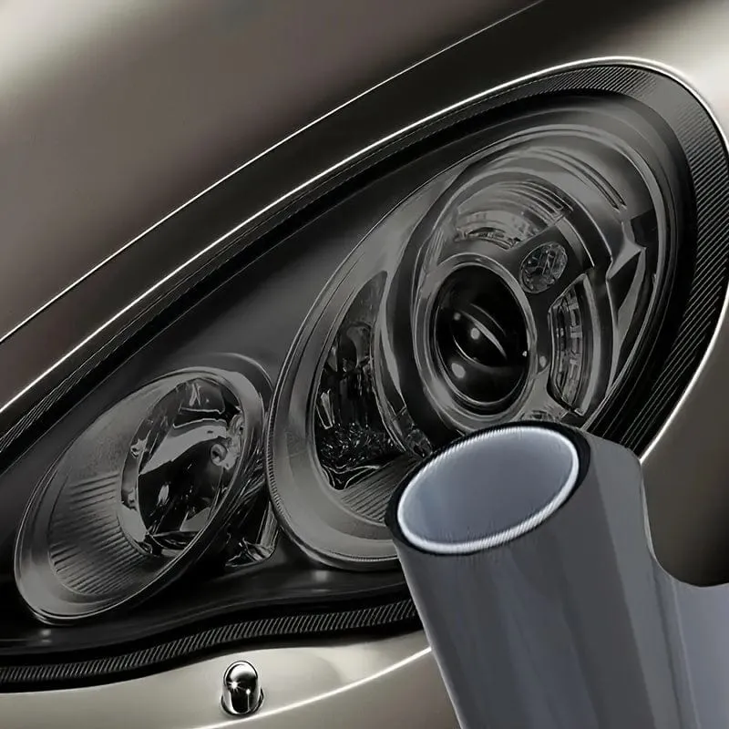 Auto glänzend geräuchertes Licht Schwarzlichtfolie Rücklichtfolie geschwärzte Autoscheinwerfer Farbwechselfolie Schutzaufkleber Farbwechsel weiche Folie