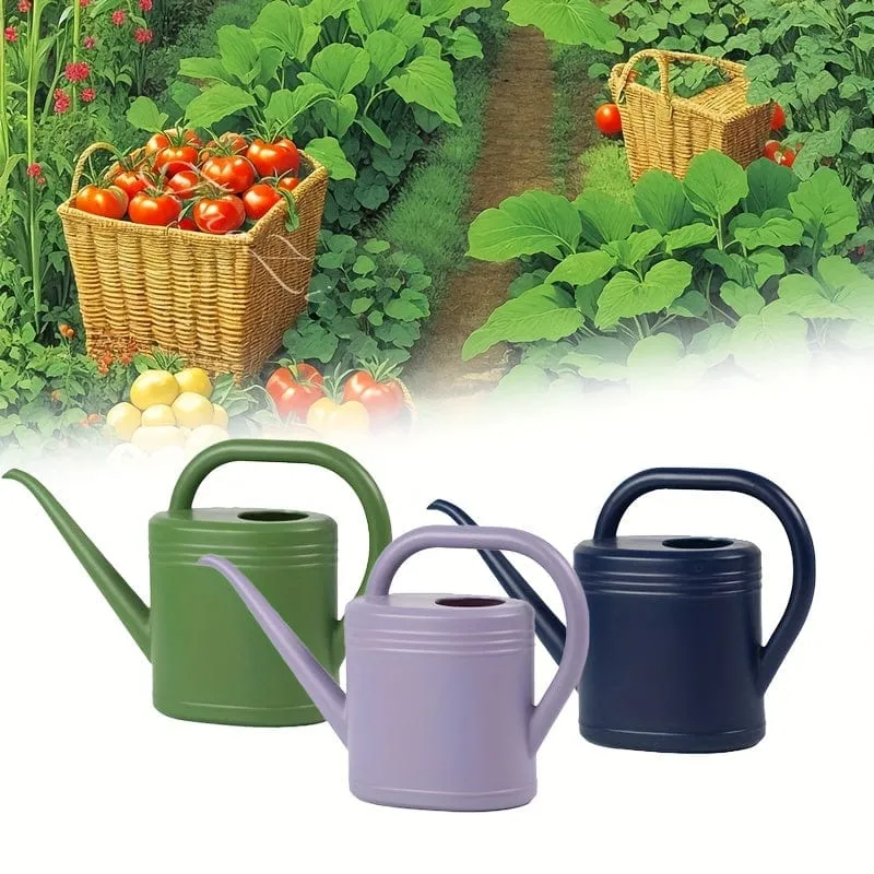 1 Stück tragbare Kunststoff-Gießkanne für Zimmerpflanzen, Blumen-Gießkanne im Freien für Pflanzen, Blumen, Innen-Langauslauf, 1 l/2 l