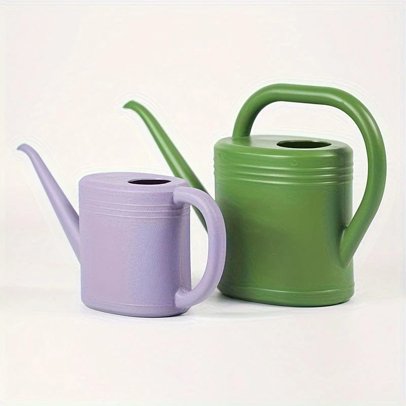 1 Stück tragbare Kunststoff-Gießkanne für Zimmerpflanzen, Blumen-Gießkanne im Freien für Pflanzen, Blumen, Innen-Langauslauf, 1 l/2 l