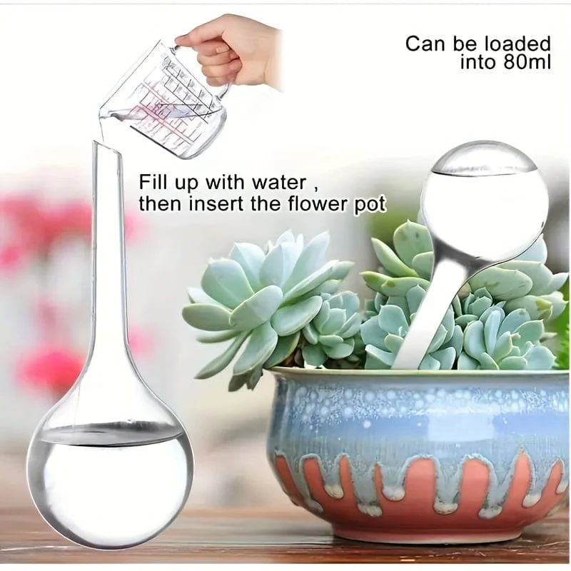 5 Stück Kugelförmiges Selbstbewässerungssystem Automatisches Bewässerungswerkzeug für Pflanzen und Blumen Tropfbewässerung Selbstbewässerungswerkzeug für Blumen
