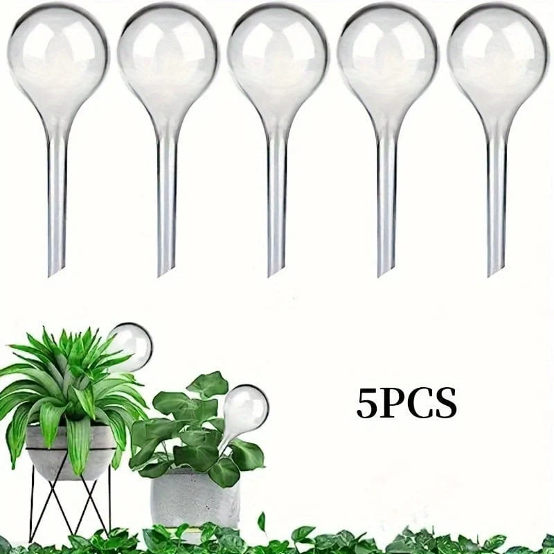 5 Stück Kugelförmiges Selbstbewässerungssystem Automatisches Bewässerungswerkzeug für Pflanzen und Blumen Tropfbewässerung Selbstbewässerungswerkzeug für Blumen