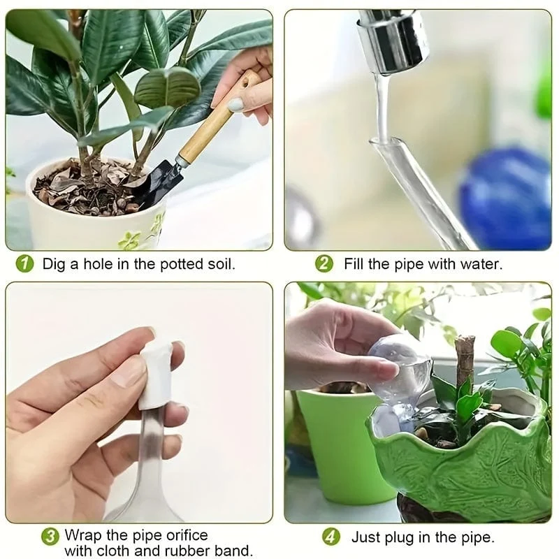 5 Stück Kugelförmiges Selbstbewässerungssystem Automatisches Bewässerungswerkzeug für Pflanzen und Blumen Tropfbewässerung Selbstbewässerungswerkzeug für Blumen