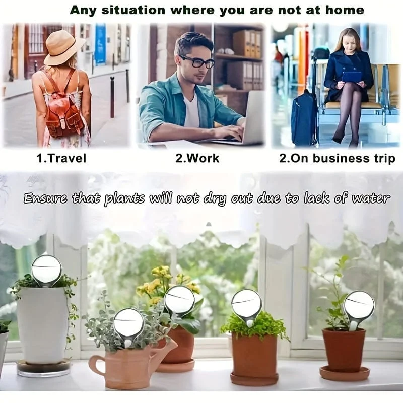 5 Stück Kugelförmiges Selbstbewässerungssystem Automatisches Bewässerungswerkzeug für Pflanzen und Blumen Tropfbewässerung Selbstbewässerungswerkzeug für Blumen