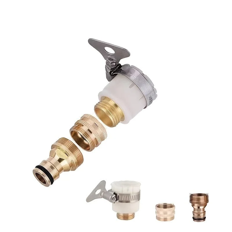 1 Set 18mm ~ 32mm Universal Küche Wasser Schlauch Adapter Metall Wasserhahn Anschluss Mixer Schlauch Adapter Rohr Joint Fitting Garten Bewässerung Werkzeuge