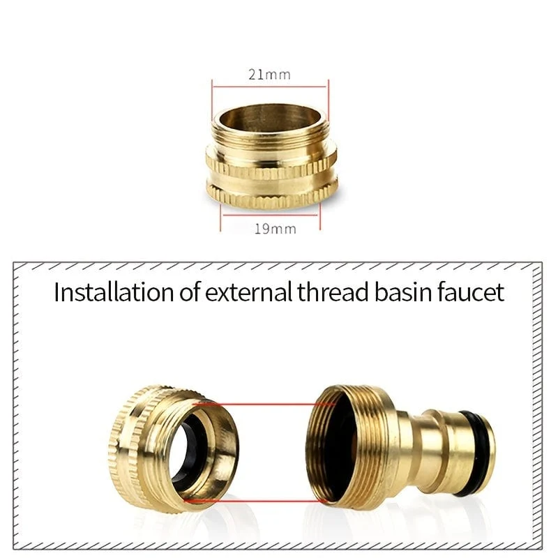 1 Set 18mm ~ 32mm Universal Küche Wasser Schlauch Adapter Metall Wasserhahn Anschluss Mixer Schlauch Adapter Rohr Joint Fitting Garten Bewässerung Werkzeuge