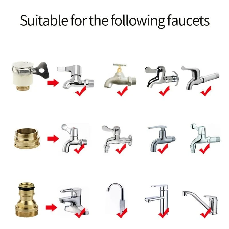1 Set 18mm ~ 32mm Universal Küche Wasser Schlauch Adapter Metall Wasserhahn Anschluss Mixer Schlauch Adapter Rohr Joint Fitting Garten Bewässerung Werkzeuge