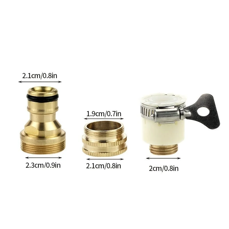 1 Set 18mm ~ 32mm Universal Küche Wasser Schlauch Adapter Metall Wasserhahn Anschluss Mixer Schlauch Adapter Rohr Joint Fitting Garten Bewässerung Werkzeuge