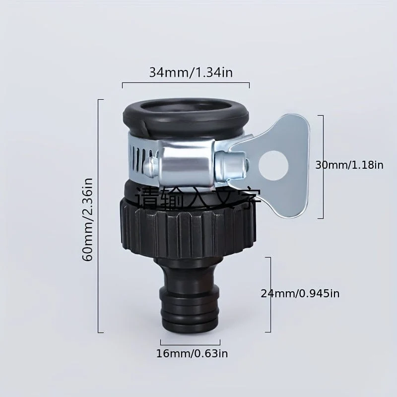 1 Set, langlebiger Universal-Wasserhahn-Adapter, Kunststoff-Schlauchanschluss, Schnellanschluss, Wasserhahn für Autowäsche, Gartenbewässerung