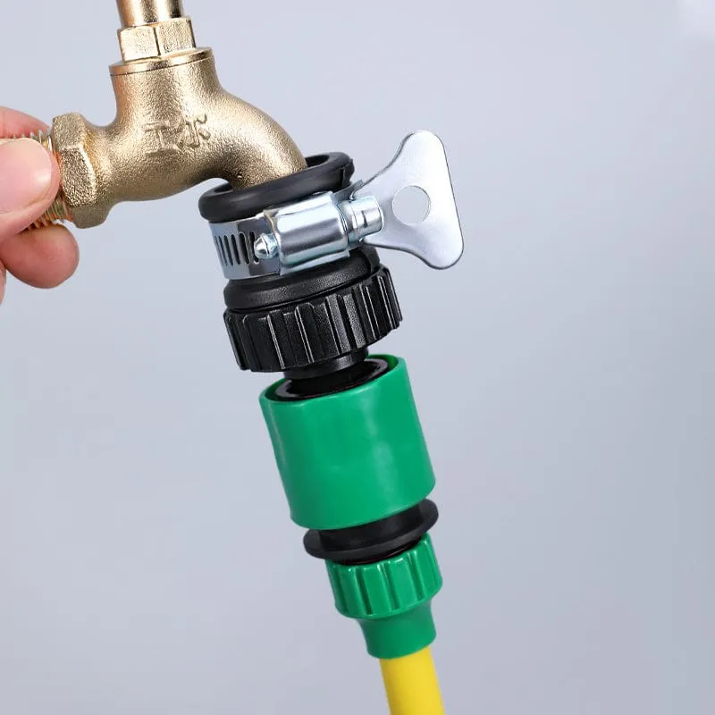 1 Set, langlebiger Universal-Wasserhahn-Adapter, Kunststoff-Schlauchanschluss, Schnellanschluss, Wasserhahn für Autowäsche, Gartenbewässerung