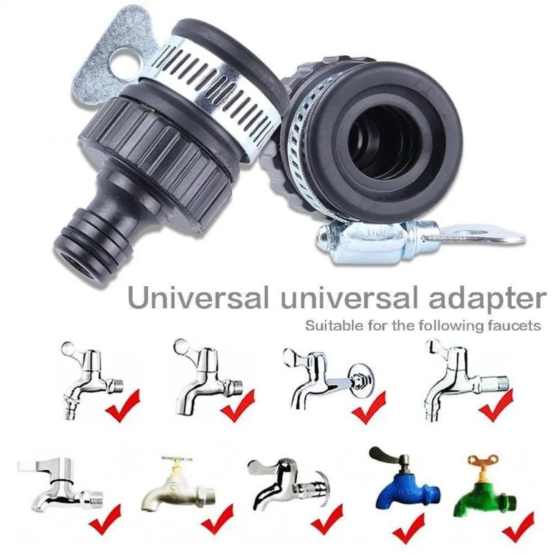 1 Set, langlebiger Universal-Wasserhahn-Adapter, Kunststoff-Schlauchanschluss, Schnellanschluss, Wasserhahn für Autowäsche, Gartenbewässerung