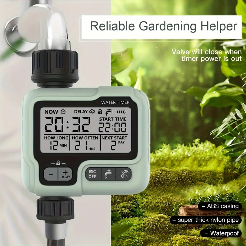 1pc HCT-322 Automatische Wasser Timer Garten Digitale Bewässerung Maschine Intelligente Sprinkler Timer Im Freien Verwenden, Um Wasser und Zeit