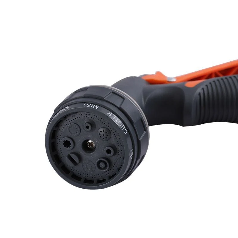 1 Set, acht Funktionen, Gartenbewässerung, Blumen, Autowaschwasserpistole, 8 Funktionen, Beutelkleber, verstellbare Wasserspritzpistole, Autowaschpistole