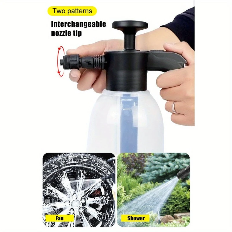 1 Stück Schaumsprüher Autowäsche Handschaum-Gießkanne Luftdrucksprüher Kunststoff-Desinfektionswasserflasche Auto-Reinigungswerkzeuge Gartensprühflasche Luftpumpe Gießkanne