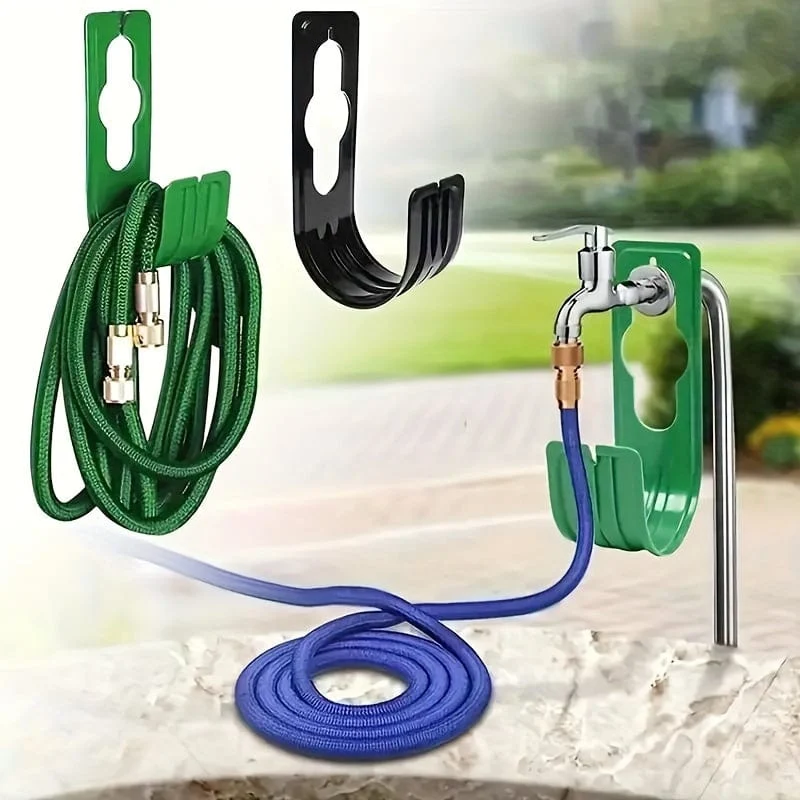 1pc Wasser Schlauch Aufhänger Metall Erweiterbar Garten Bewässerung Schlauch Rohr Haken Wand Ordentlich Halter Für Home Grün Wasser schlauch Aufhänger