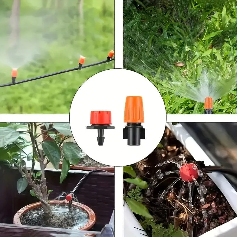 1 Set, DIY-Garten-Tropfbewässerungsschläuche 3.4 cm/3.3 cm, automatische Bewässerungs-Tropf-Sets, Gartenbewässerungssystem zum Anpassen der Menge an Tropfbewässerungsspray, spart Wasser und Zeit, Teleskop-Wasserleitung