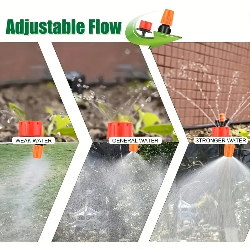 1 Set, DIY-Garten-Tropfbewässerungsschläuche 3.4 cm/3.3 cm, automatische Bewässerungs-Tropf-Sets, Gartenbewässerungssystem zum Anpassen der Menge an Tropfbewässerungsspray, spart Wasser und Zeit, Teleskop-Wasserleitung