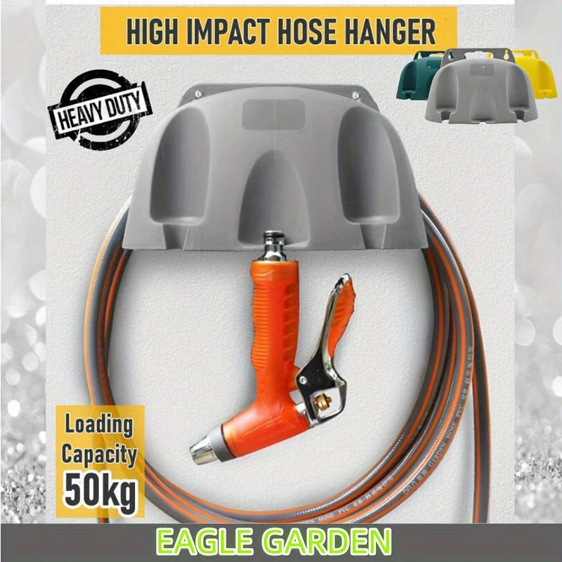 1 Packung, Schlauchhalter, robuste Wandhalterung, Haken für Gartenschlauch/erweiterbar/Schlauchaufroller/Wasser/Tasche/flexibel/magischer Schlauch