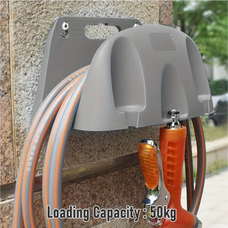 1 Packung, Schlauchhalter, robuste Wandhalterung, Haken für Gartenschlauch/erweiterbar/Schlauchaufroller/Wasser/Tasche/flexibel/magischer Schlauch