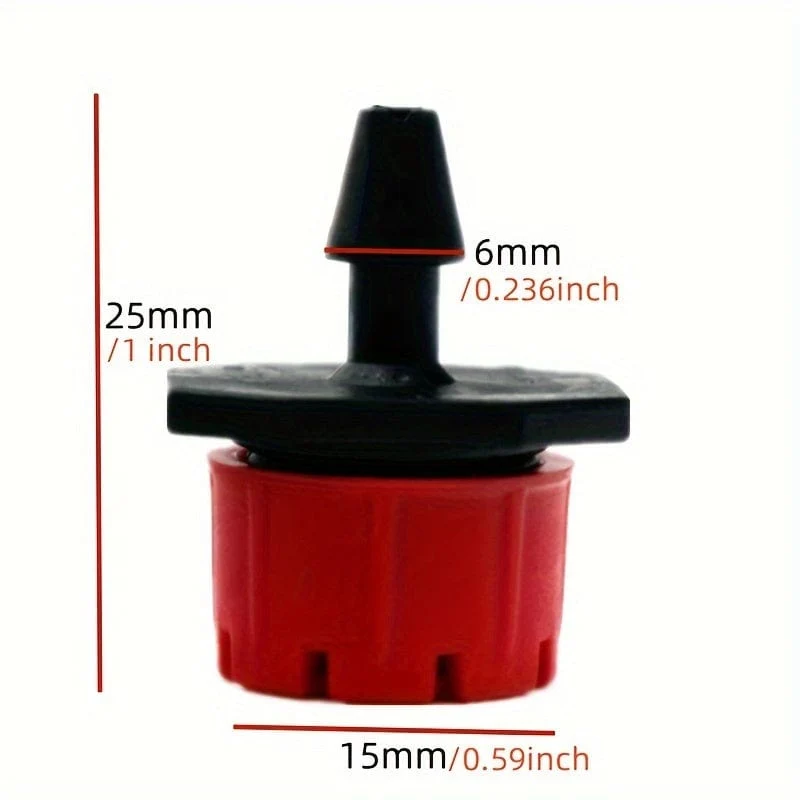 1 Packung, Garten-Tropfbewässerungsset, 164 ft/50 m Gewächshaus-Mikro-Tropfbewässerungssystem-Set mit 1/4 Zoll leerem Verteilerschlauch, verstellbare Terrassen-Nebeldüse, Strahler, Sprinkler, Widerhaken