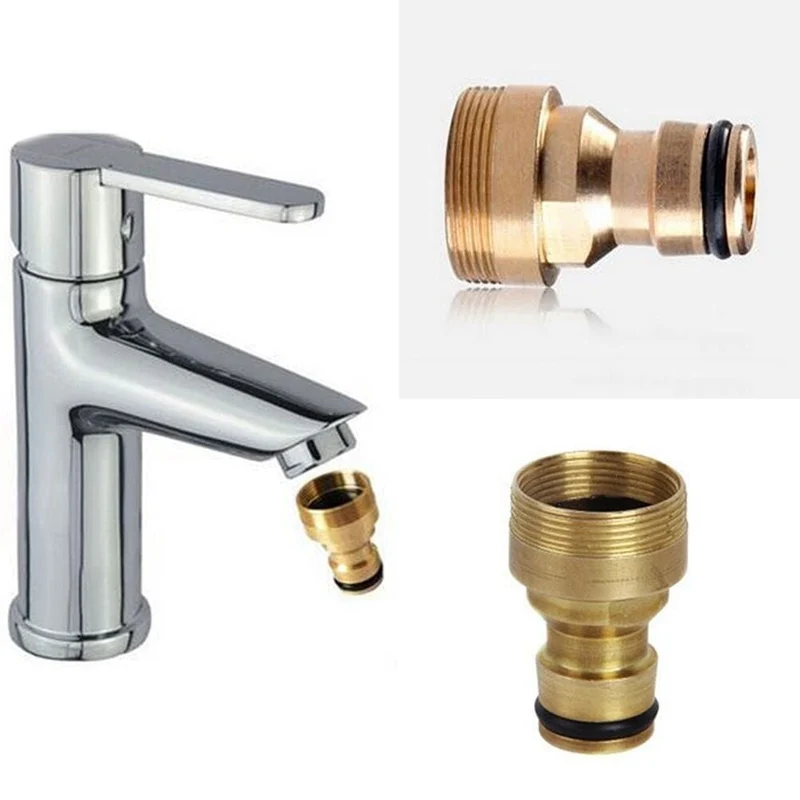 1 Stück Messing-Schnellanschluss-Gartenschlauch-Wasserhahn-Adapter – schließen Sie Ihre Wasserleitung einfach an.