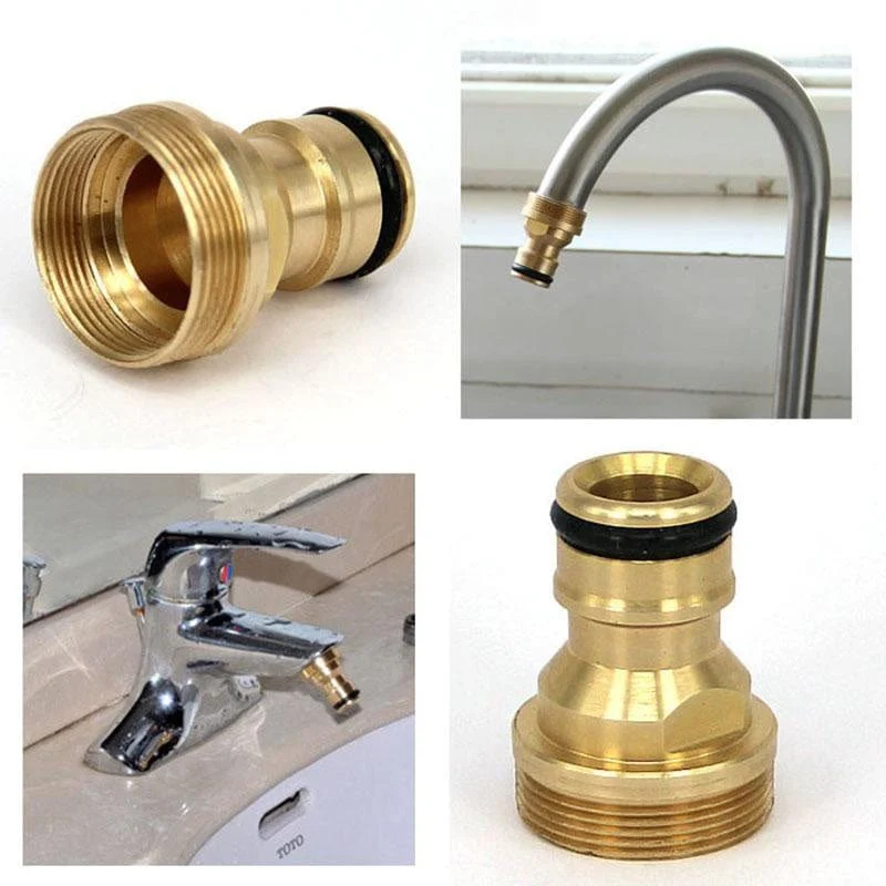1 Stück Messing-Schnellanschluss-Gartenschlauch-Wasserhahn-Adapter – schließen Sie Ihre Wasserleitung einfach an.