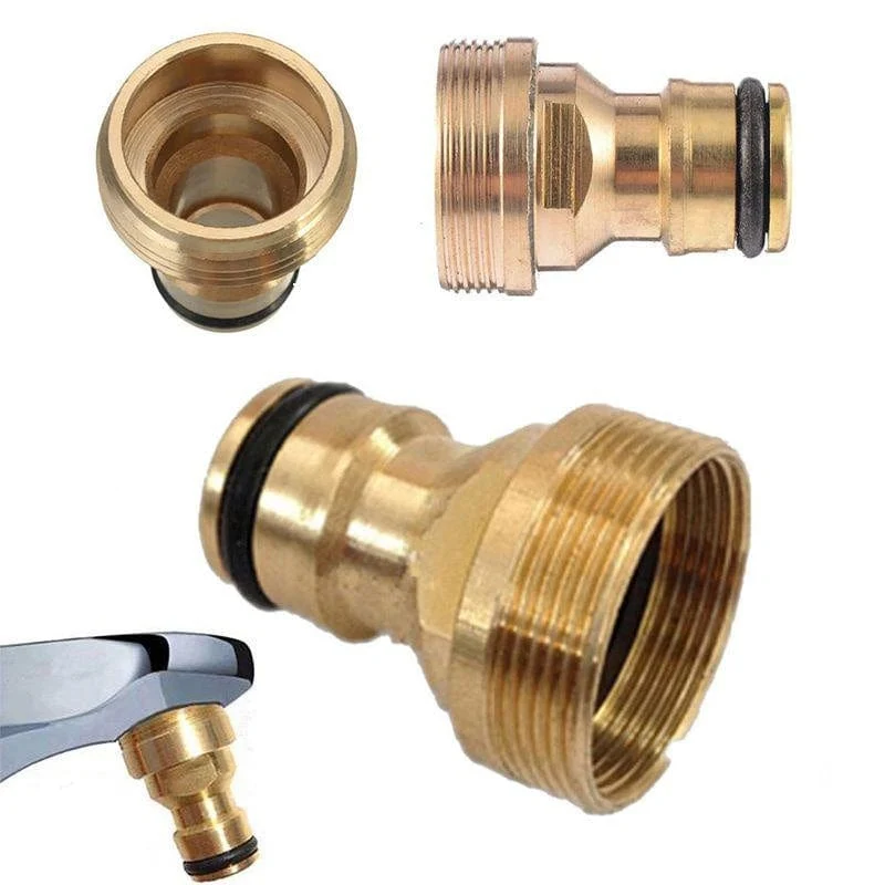 1 Stück Messing-Schnellanschluss-Gartenschlauch-Wasserhahn-Adapter – schließen Sie Ihre Wasserleitung einfach an.