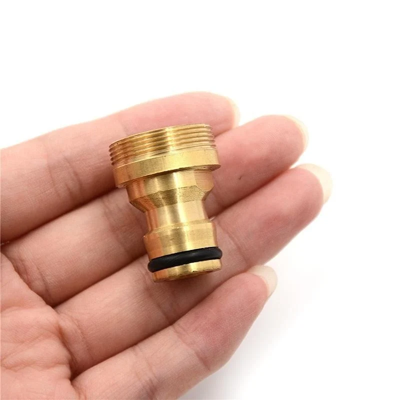 1 Stück Messing-Schnellanschluss-Gartenschlauch-Wasserhahn-Adapter – schließen Sie Ihre Wasserleitung einfach an.
