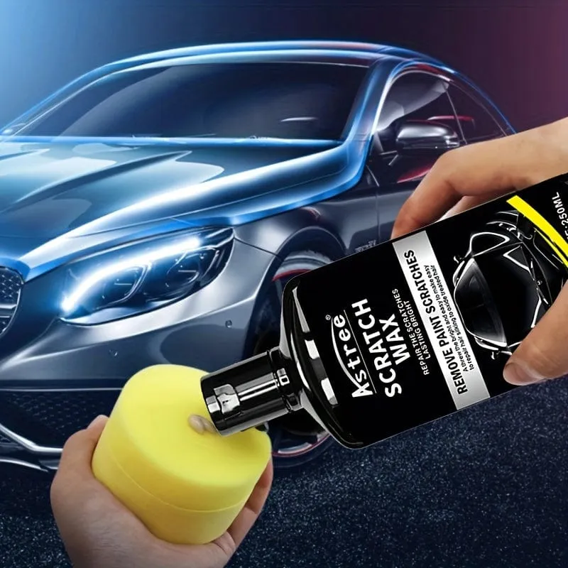 250ml Auto Kratzer Reparatur Polierwachs Set Anti Kratzer Autozubehör Lackpflege Werkzeug Kratzerentferner für die Autopflege