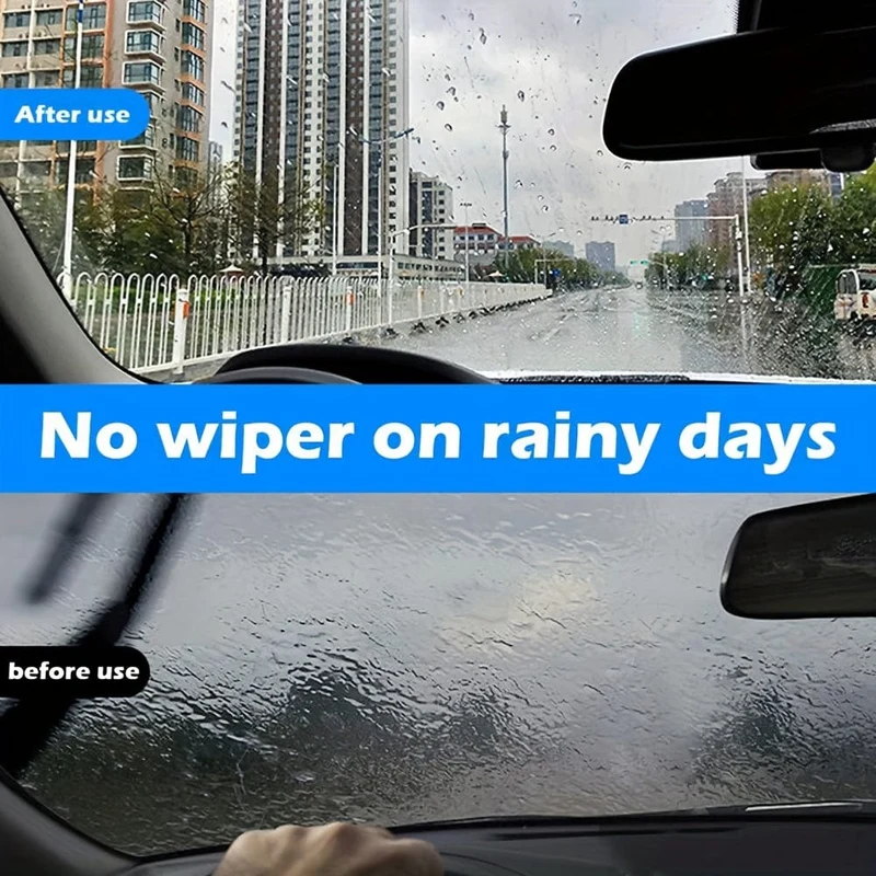 Anti-Regen für Autos, Glas, wasserabweisendes Spray, langlebige Keramik-Windschutzscheiben-Nano-hydrophobe Schutzbeschichtung, Autopflege