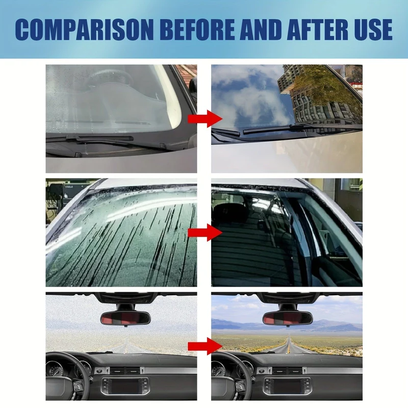 Anti-Regen für Autos, Glas, wasserabweisendes Spray, langlebige Keramik-Windschutzscheiben-Nano-hydrophobe Schutzbeschichtung, Autopflege