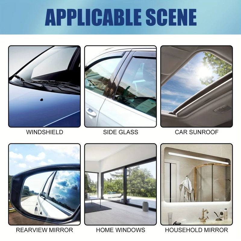 Anti-Regen für Autos, Glas, wasserabweisendes Spray, langlebige Keramik-Windschutzscheiben-Nano-hydrophobe Schutzbeschichtung, Autopflege