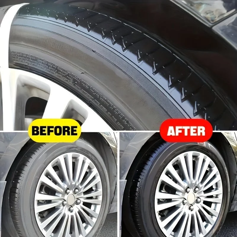 Autoreifen Glanz Glanz Hydrophobes Politurwachs für Wohnmobile, Fahrräder und Motorräder, Reifen, Autoreifenbeschichtung, Aufarbeitung, Erhöhung des Schwarzmittelreinigers