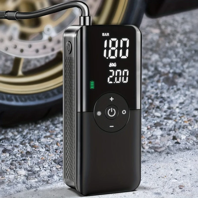 Luftkompressor-Luftpumpe, für Auto, tragbarer Reifenfüller, elektrische Motorradpumpe, Luftkompressor, für Auto, Motorräder, Fahrräder, Kompressor-Luftpumpe