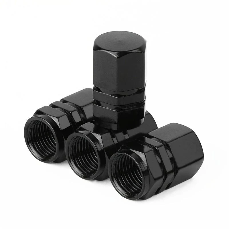 4 Stück Auto-Ventilkappe, Ventilabdeckung, Reifenventilabdeckungen aus Aluminiumlegierung, coole Modifikation
